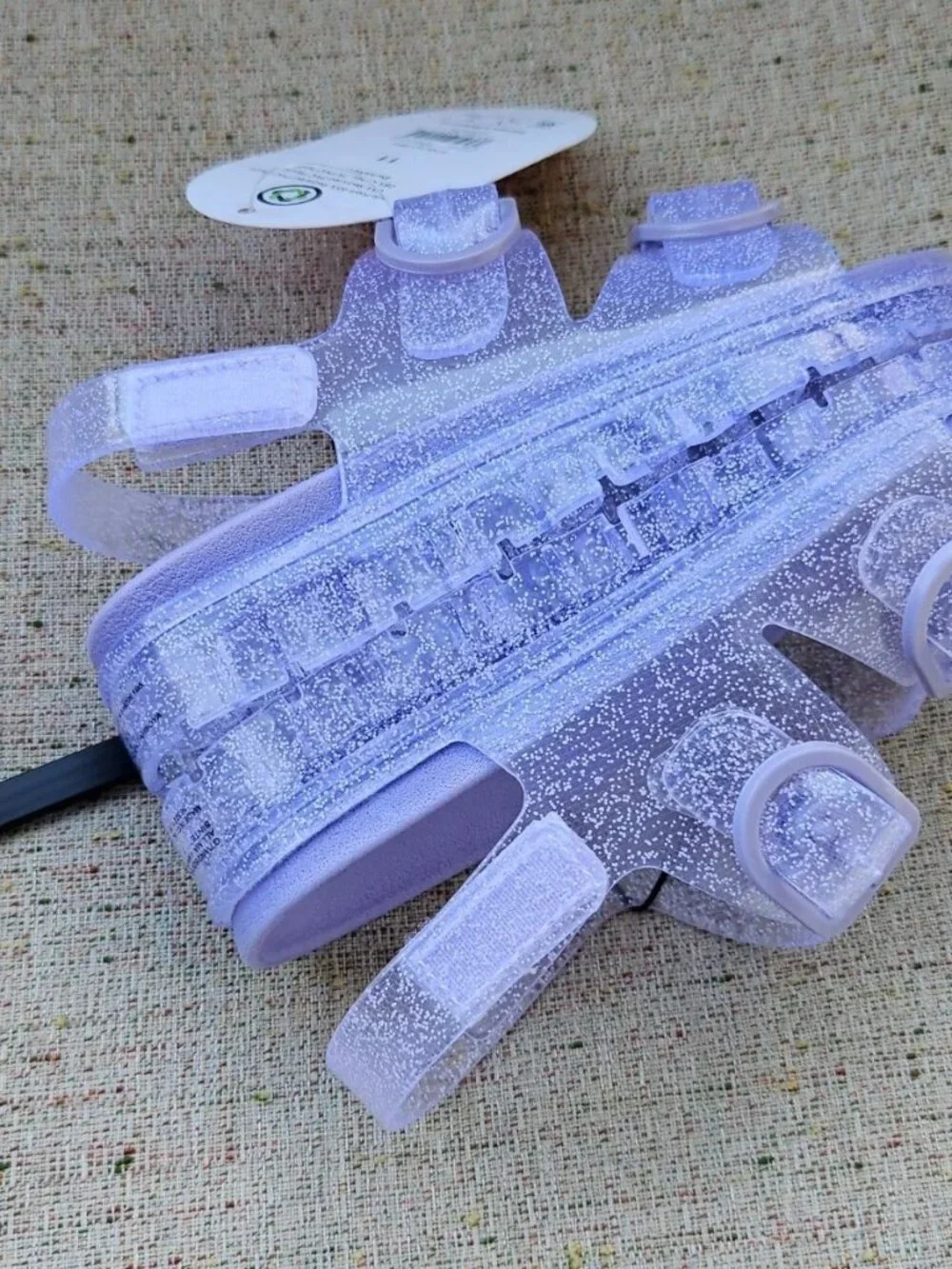 Wonder Nation Kids Slides Sandal Lilac Jelly Plastic Shoes Size 11 kid NWT